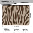 thumbnail image 7 of Yspwyqan Trunk Mat for Cars, Brown Zebra Stripe Wipeable Anti-Skid All Weather Cargo Mat Rear Trunk Line, Fashionable Auto Interior Accessory Fits for Most Sedans, SUVs & Wagons, 7 of 7