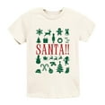 thumbnail image 5 of Santa Christmas Icons - Youth Short Sleeve Graphic T-Shirt and Toddler Short Sleeve Graphic T-Shirt, 5 of 16