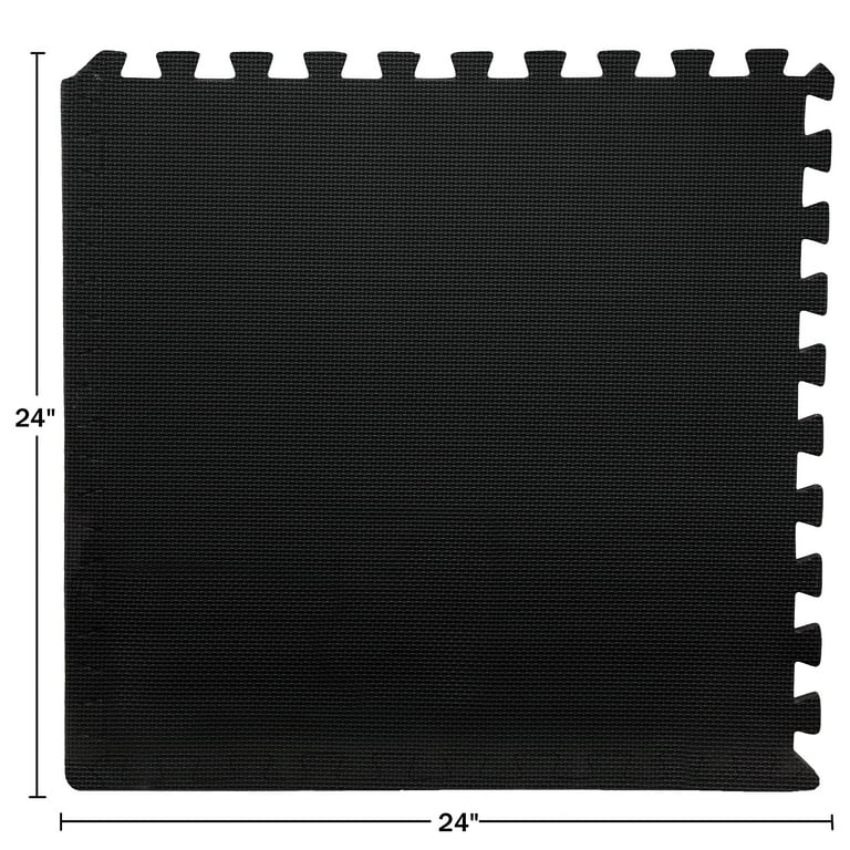 Rainbow 24 in. x 24 in. EVA Foam Non-Toxic Solid Color Interlocking Tiles  (168 sq. ft. - 42 tiles)