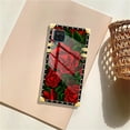 thumbnail image 7 of FKBRCL4U Compatible with Samsung Galaxy A12 Case, Vector Red Rose Green Leaf Luxury Golden Decoration for Girl Women Soft TPU Shockproof Protective Hard PC Back, 7 of 7