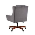 thumbnail image 2 of Linon Darcy Office Chair, Gray Fabric, 18.5-22.5 inch Adj. Seat Height, 2 of 3