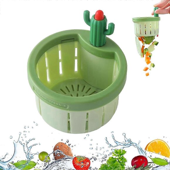 ExquisiteCactus Égouttoir d'Évier de Cuisine, Panier de Décharge Automatique, Panier Multifonctionnel pour Usage Domestique Filtre d'Évier de Cuisine