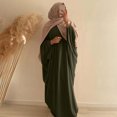 thumbnail image 2 of Women Summer Dresses,plus size formal dresses for women,Trendy Maxi Dress Women Plus Size Batwing Sleeve Long Robe Elegant Abaya for All Occasions, 2 of 3