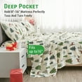 thumbnail image 3 of Gogreen 4PC Christmas Bed Sheet Queen Deep Pocket Fit 17", Breathable Microfiber Super Soft Sheet Set, Luxury Hotel Style Christmas Bedroom Decor , Christmas Gift for Women, Men - Christmas Deer, 3 of 8