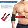 thumbnail image 4 of Tennis Elbow Strap Adjustable Elbow Support Sleeve with Dual-Spring Stabilizer and Adjustable Straps for Arthritis, Tendonitis, Sports Injury Pain Relief, 4 of 8