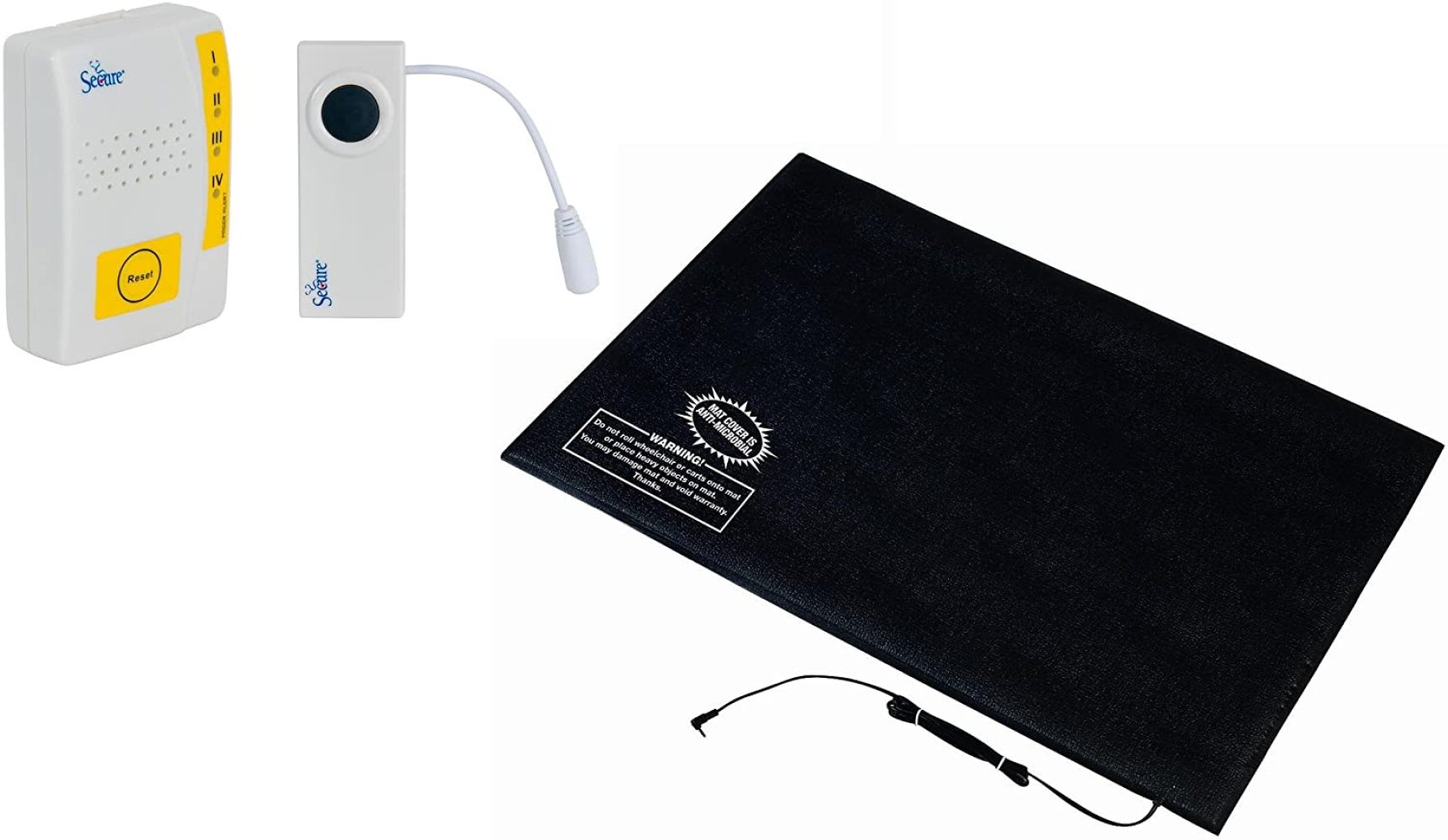 BalyFovin Caregiver Alert System Bed Exit Alarm Set Wireless