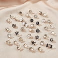 thumbnail image 3 of 120 Pcs 40 Styles Shirt Brooch Buttons Safety Brooch Buttons Cover up Button Pins with Pearl Rhinestone for DIY Clothes Cardigan Dress Decoration Supplies for DIY, 3 of 9