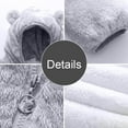 thumbnail image 5 of GYRATEDREAM Toddler Baby Boys Girls Plush Jacket Long Sleeve Solid Windproof Zipper Hooded Coat Kids Warm Fall Winter Clothes 2 Months- 5 Years, 5 of 5