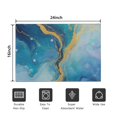 thumbnail image 5 of Blue Gold Wave Marble Pattern Door Rugs,Washable Non Slip Door Mats Indoor,Decorative Door Mats,Entry Mat Indoor for Entrance,Bedroom,Kitchen,Bathroom,16"x24", 5 of 6