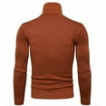 thumbnail image 2 of Jalioing Men's Sweaters Long Sleeve Turtleneck Slim Sweater Tops Business Fashion Solid Color Knitted Shirts, 2 of 8
