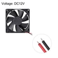 thumbnail image 3 of Uxcell Authorized 3.62''x3.62''x0.98'' 12V Brushless DC Cooling Fan YY9225H12S Black 1pcs, 3 of 3