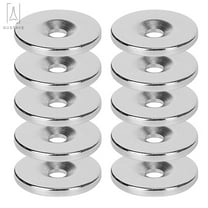 Gustave 10PCS Neodymium Disc Countersunk Hole Magnets, 0.79 inch D x 0.12 inch H Strong Permanent Rare Earth Magnets N35 for Fridge, DIY, Scientific, Craft, and Office