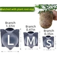 thumbnail image 3 of Air Layering Propagation Kit -Thicker Version with Reusable Half Transparent Plant Rooting Propagation Ball & Plastic Twist Ties- Plant Grafting Rooting Grow Ball(Size Small), 3 of 7