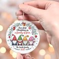 thumbnail image 4 of New Gnome Parents Christmas Ornament Gift, Our First Christmas As A Family of Four 2025, Ornament 1st Christmas 4 Xmas, 4 of 5