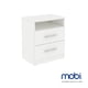 thumbnail image 2 of Buró de Madera Mobi Muebles modelo Tailandia color Blanco 51 cm 2 Cajones, 2 of 8