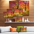thumbnail image 3 of Bright Colorful Fall Trees in Forest - Large Landscape Canvas Art Print, 3 of 4