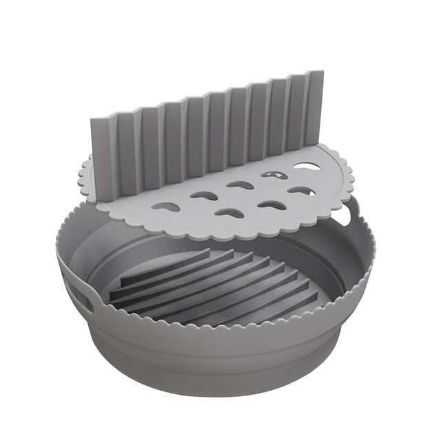 Fiudx Freidora Plegable, Diseño Compacto, Cesta Sin Necesidad de Limpiar, Apta para Lavavajillas, Accesorio Ecológico, Compatible con Freidoras de 8,5 Pulgadas, Resistente Al Calor Hasta 232 °C, Fáci