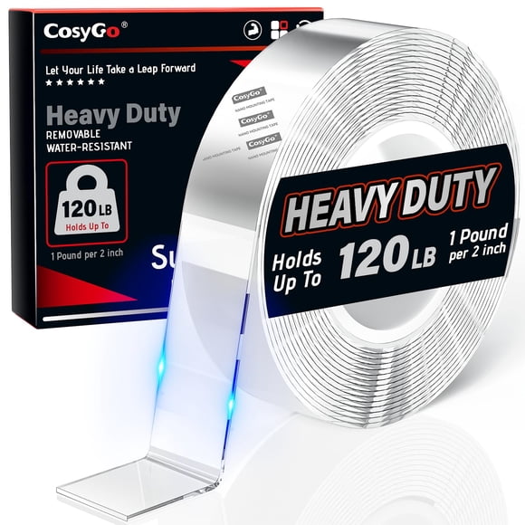 Cinta Adhesiva de Doble Cara CosyGo Fuerte y de Alta Resistencia 5 m x 2,5 cm