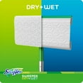 thumbnail image 5 of Swiffer Sweeper Dry + Wet Sweeping Kit (1 Sweeper, 7 Dry Cloths, 3 Wet Cloths), 5 of 12