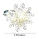 thumbnail image 3 of Ireezec Snowflake Napkin Rings Christmas Table Decor Elegant Holiday Dinner Party Wedding Decorations Festive Metal Napkin Holder for Formal Dining Event, 3 of 6