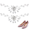 thumbnail image 1 of Miangastore 2PCS Bridal Pearls Crystals Shoe Clips Rhinestones Buckles Wedding Shoe Accessories for Women Party, 1 of 8