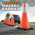thumbnail image 4 of 28 Inch Orange Traffic Cones with 6" Collar, 12-Pack - Multipurpose PVC Plastic Safety Cone For Parking, Soccer, Caution, Kids and Construction - By Xpose Safety, 4 of 7