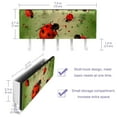 thumbnail image 3 of PhooArto Key Holder for Wall Decorative with 5 Key Hooks, Ladybugs Art Pattern Holders Wall Mount Organizer with Mail Key Rack, Self Adhesive, 3 of 7