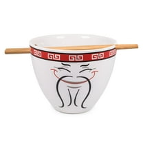 Bowl Bop Food Man Chew Japanese Dinnerware Set | 16-Ounce Ramen Bowl, Chopsticks