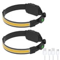 thumbnail image 2 of Faro Camping COB faro 5W IPX5 impermeable portátil reflector cabeza luz manos libres seguridad blanco caza linterna 2 uds Inevent OD002889-02B, 2 of 7