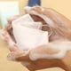 thumbnail image 4 of Red de espuma para jabón de malla blanca, 9 x 11 cm, malla densa para una espuma abundante, suave y cómoda para el lavado facial., 4 of 5