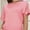 Pink, variant on Women's Casual Short Sleeve Dolman Top Boat Neck T Shirts