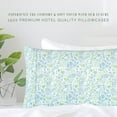 thumbnail image 2 of Set of 2 Floral Pint Pillowcases - 1500 Series Hotel Quality Microfiber, Soft and Smooth Envelope Closure - King, Green Anita, 2 of 4