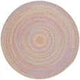 thumbnail image 1 of Pink Rug Braided Design 4-Foot Round Soft Kids/Nursery Carpet, 1 of 1