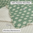 thumbnail image 5 of Mainstays All in One Lightweight Quilt Set and Sheet Set -7 Piece, King, Green Floral, 5 of 17
