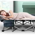 thumbnail image 6 of ABORON Portable Camping Cot with 2 Sided Cushion & Carry Bag, 75''x28'' Folding Sleeping Cots, Folding Bed Cot for Adults & Kids, 6 of 10