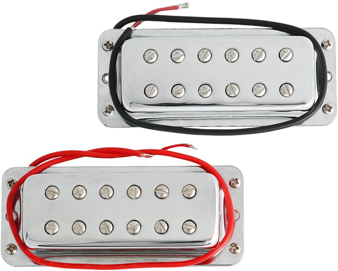 Electric Guitar Pickup Humbucker Pickups Bridge and Neck Set for Gibson Les Paul Parts Replacement Black MI2025