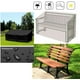 thumbnail image 2 of Adjustable Fit Outdoor Bench Covers, Heavy Duty Waterproof Oxford Fabric Patio Loveseat Cover, 53" W X 26" D X 35" H, Easy To Install And Care For, Black, 2 of 6