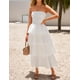 thumbnail image 2 of Vestido largo ZESICA Summer 2025 sin tirantes con hombros descubiertos blanco, 2 of 8