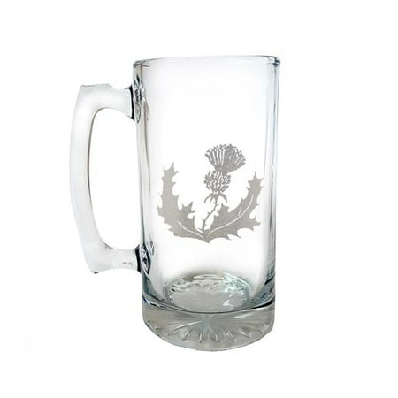 

Lyoncraft LSTH01 26 oz Scottish Thistle Engraved Stein Glass