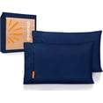 thumbnail image 1 of Dreamlab 2 Pack de Fundas de Almohada Premier 1800 Collection | Fundas de Almohada de Microfibra de Lujo de Doble Cepillado, Hipoalergénicas | 2 Piezas Tamaño King Size: 51 cm x 101 cm, Azul Marino, 1 of 5
