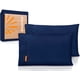thumbnail image 1 of Dreamlab 2 Pack de Fundas de Almohada Premier 1800 Collection | Fundas de Almohada de Microfibra de Lujo de Doble Cepillado, Hipoalergénicas | 2 Piezas Tamaño Individual: 51 cm x 76 cm, Azul Marino, 1 of 6