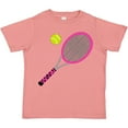 thumbnail image 3 of Inktastic Pink Tennis Racket and Ball Boys or Girls Toddler T-Shirt, 3 of 5