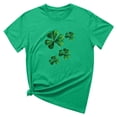 thumbnail image 4 of Besolor T-Shirts de la Saint-Patrick pour Femmes Été Col Rond Manches Courtes Tuniques Tops Décontractés Blouse Graphique Ample, 4 of 6