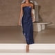thumbnail image 3 of Vestidos de Fiesta Elegantes ajustado para mujer con hombros descubiertos y espalda descubierta ropa de fiesta elegante Ygjytge azul oscuro T XL para Mujer, 3 of 5