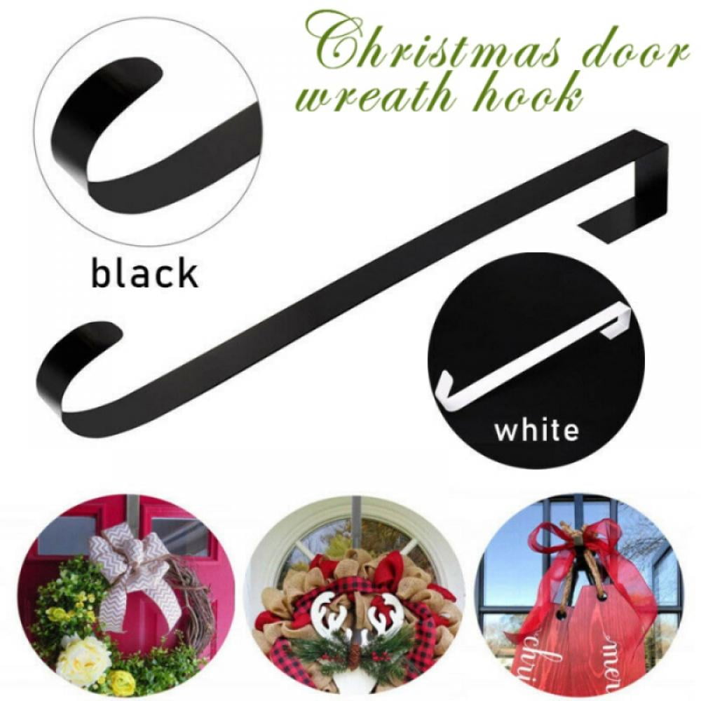 12" Wreath Hanger for Front Door Large Wreath Metal Hook for Christmas Wreath Over The Door