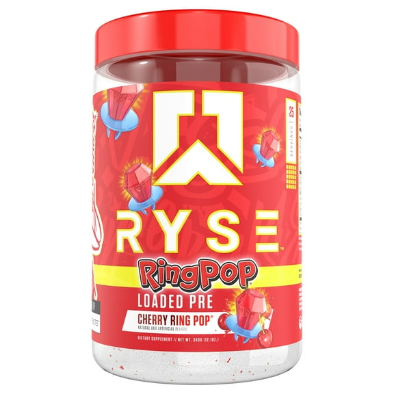RYSE Pre Workout Ring Pop Cherry 25 serv