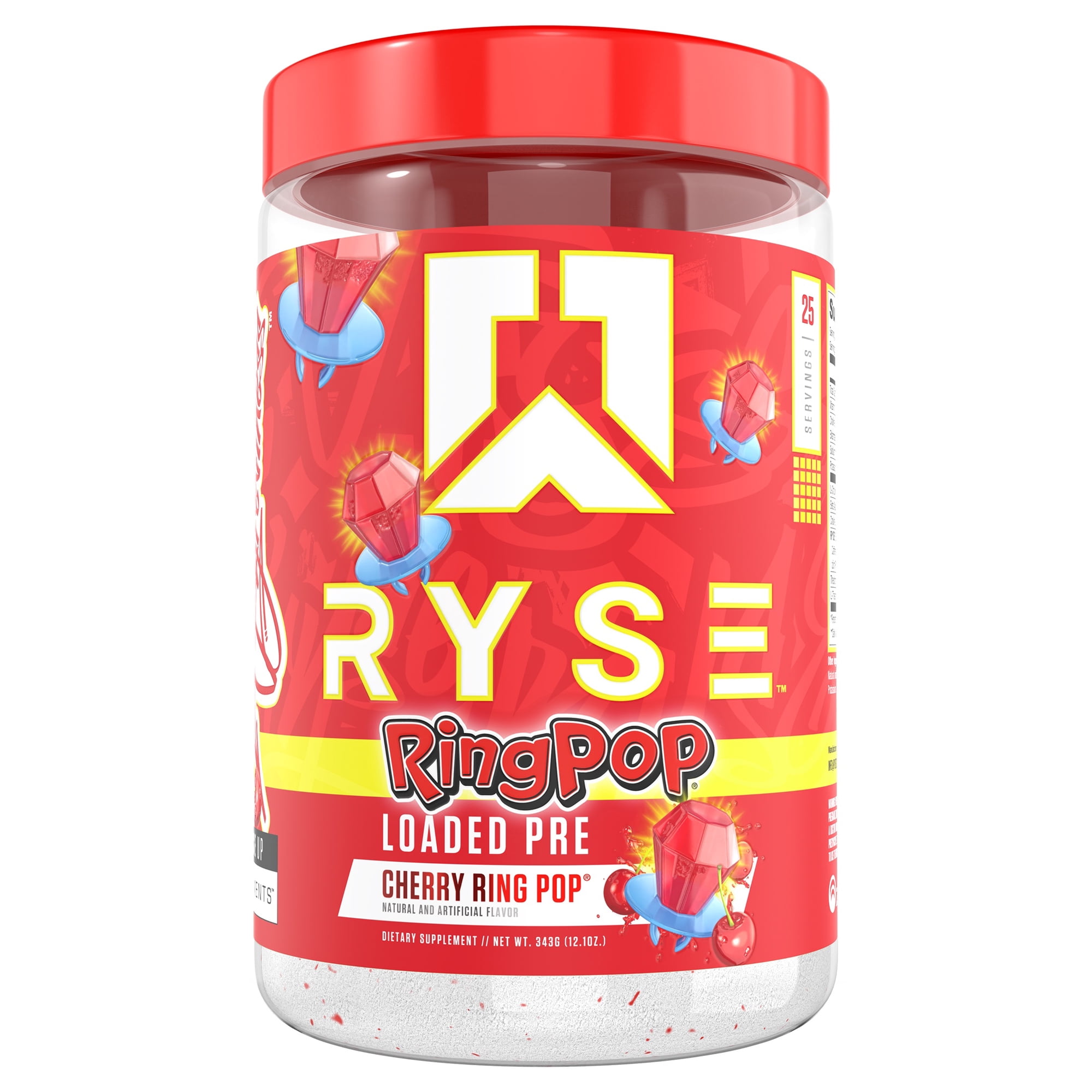 RYSE Pre Workout Ring Pop Cherry 25 serv