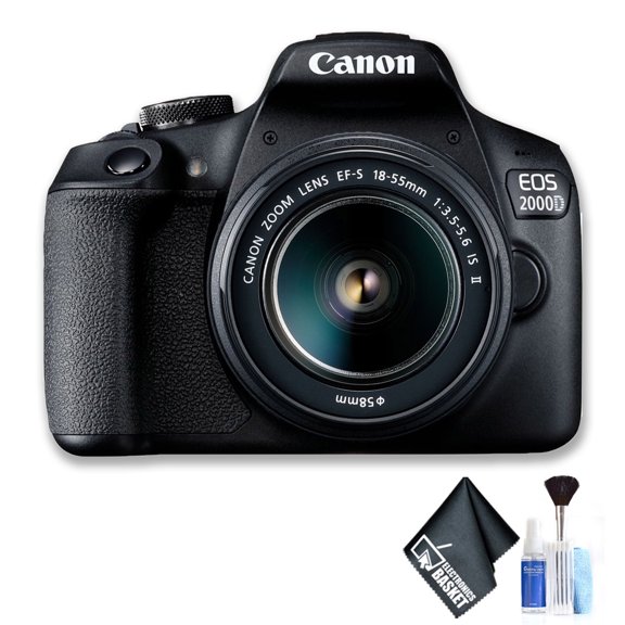 Canon EOS 2000D Appareil Photo Reflex Numérique avec Objectif, Appareil Photo Numérique APS-C 24,1 Mpx, Vidéo Full HD (Modèle International)