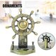 thumbnail image 3 of Adornos de timón de Metal, artesanía Retro de aleación de Zinc, decoración de oficina, modelo de timón de piloto de barco, estatua de adornos, 3 of 4
