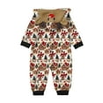 thumbnail image 5 of Hwmodou Family Christmas Pajamas Matching Set Christmas Storybrooke Print Hooded Zipper Home Jumpsuit For Adults Kids Xmas Sleepwear Set, 5 of 5